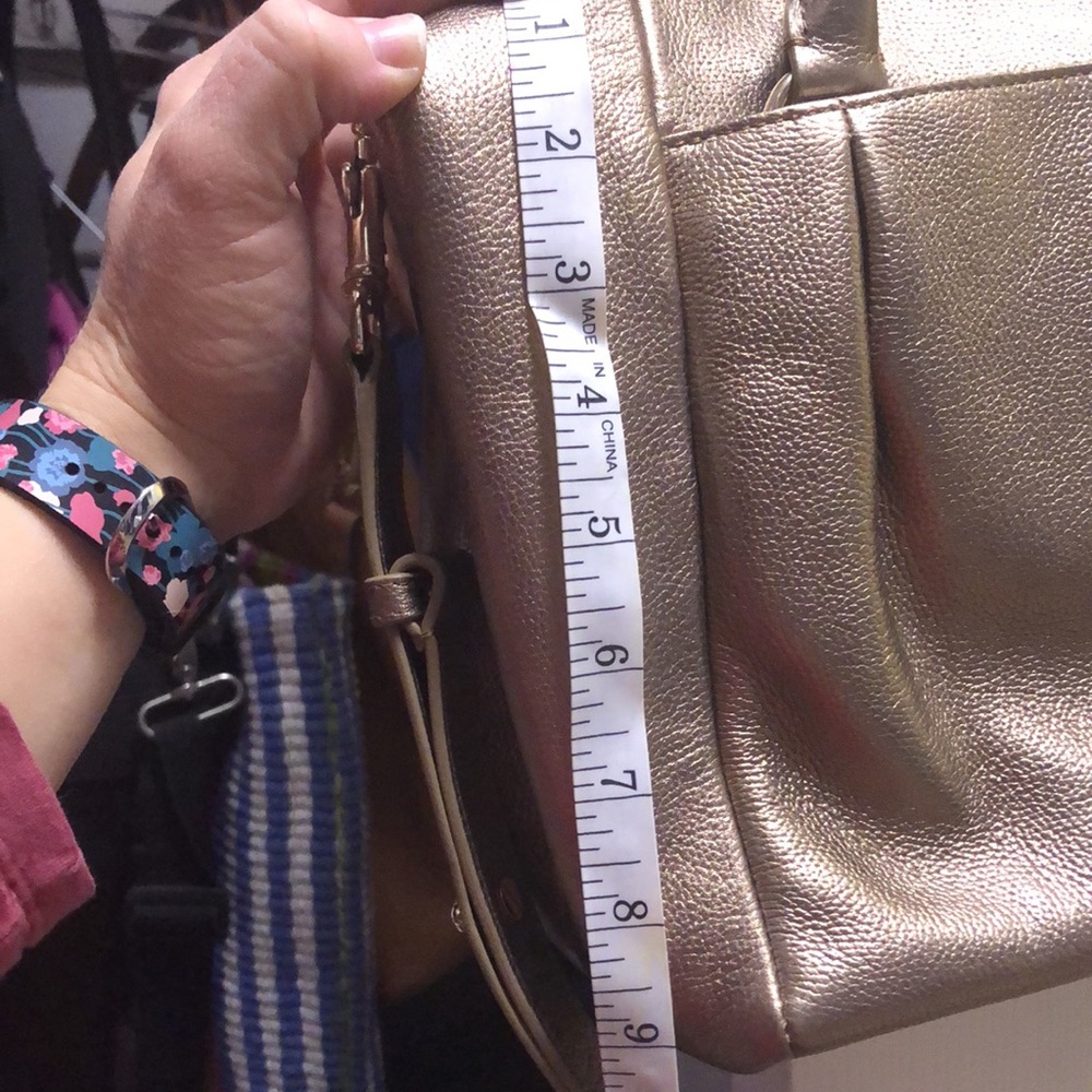 Elaine Turner Medium Gold Satchel Purse - Picture 10 of 10